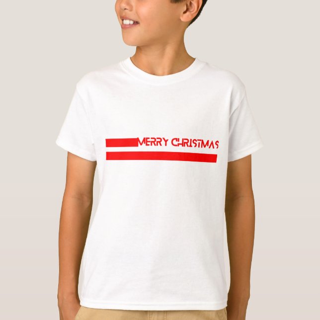CAMISETA MERRY CHRISTMAS LINES (Frente)