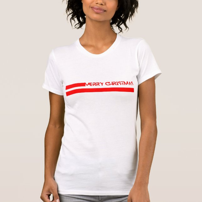 CAMISETA MERRY CHRISTMAS LINES (Frente)