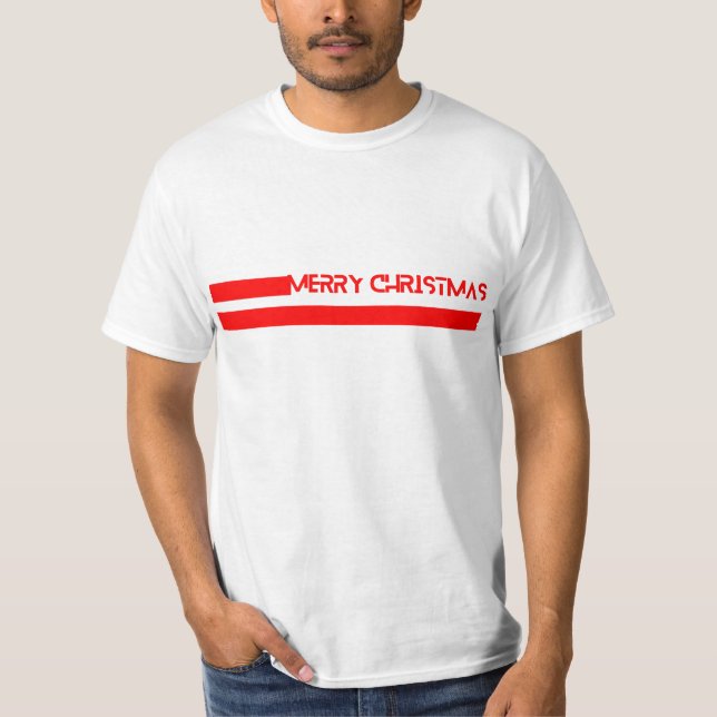 CAMISETA MERRY CHRISTMAS LINES (Frente)