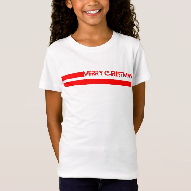 CAMISETA MERRY CHRISTMAS LINES (Frente)