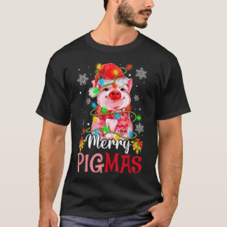 Camiseta Merry Christmas Merry Pigmas Cute Pig Funny Xmas