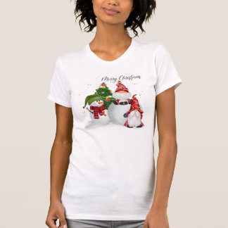 Camiseta Merry Christmas Snowman Gnome Shirt