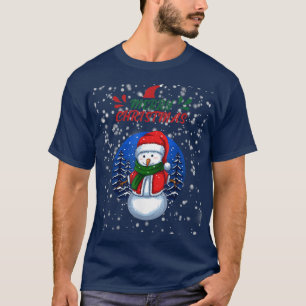 Camiseta Merry Christmas Snowman Snow Holidays