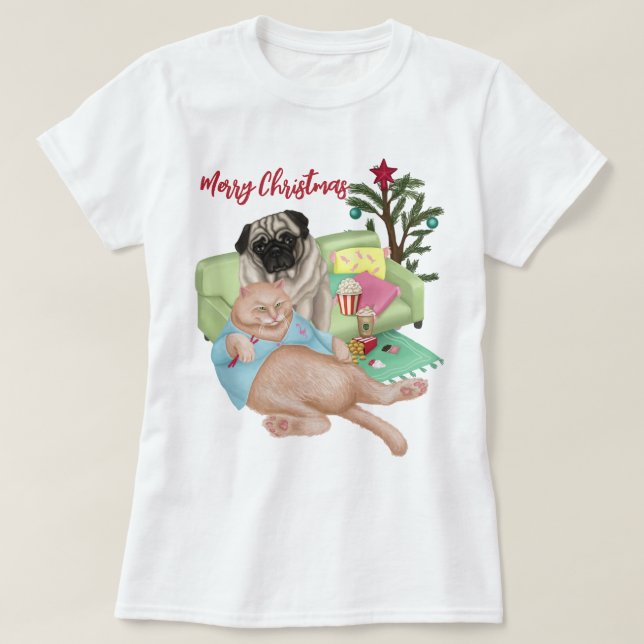 Camiseta Merry Christmas T-Shirt (Frente do Design)
