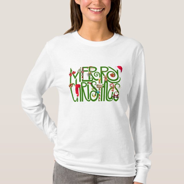 Camiseta Merry Christmas T-Shirt (Frente)