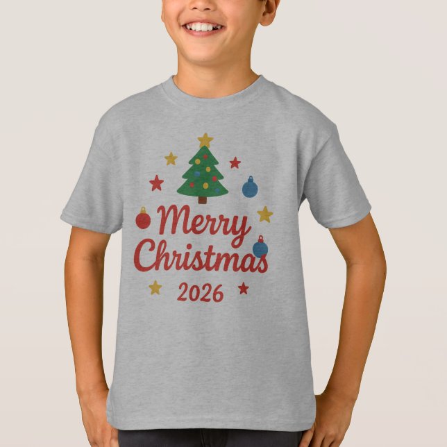Camiseta  Merry Christmas T-Shirt (Frente)