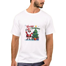Merry Christmas T-Shirt | Papais noeis e Design de