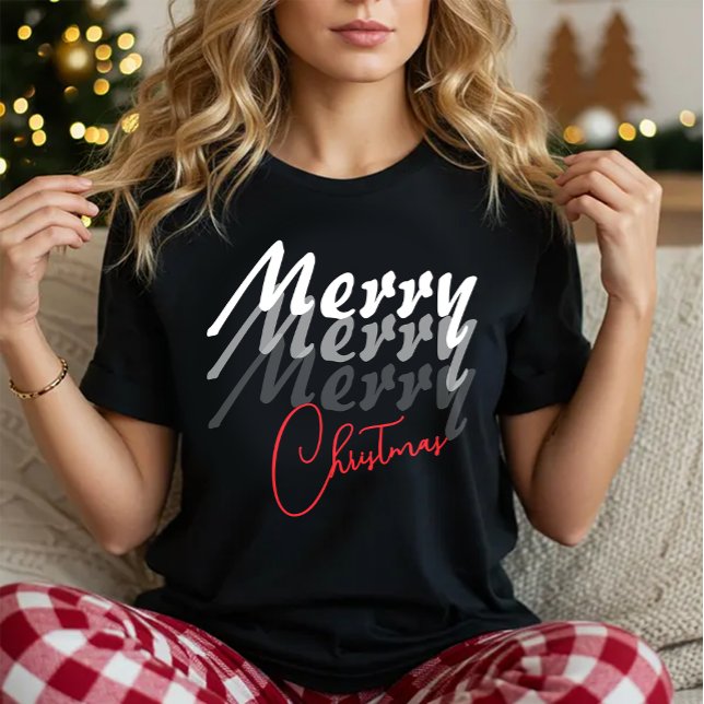 Camiseta Merry Christmas tee,Cute Holiday (Criador carregado)