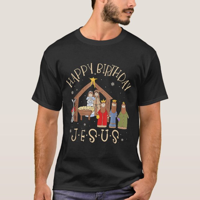 Camiseta Merry Christmas Tee Uni-christian Family Group Chi (Frente)