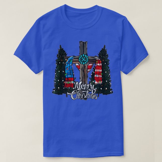 Camiseta Merry Christmas Tree American Flag Funny US Flag X (Frente do Design)