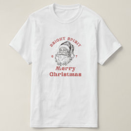 Camiseta Merry Christmas Vintage Santa for families
