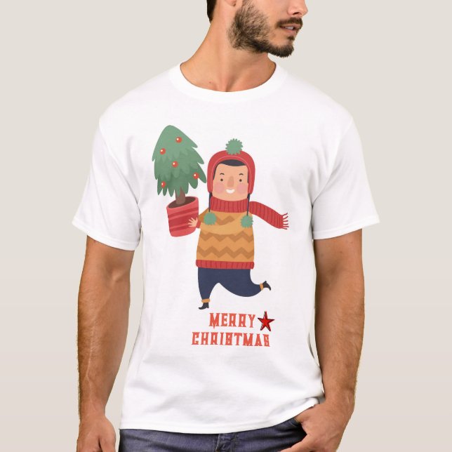 CAMISETA MERRY CHRISTMAS WHITE TSHIRT (Frente)