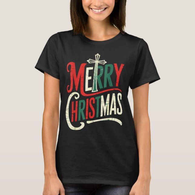 Camiseta Merry Christmas Xmas Family  (Frente)