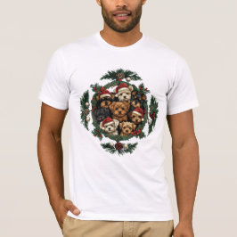 Camiseta Merry Christmas Yorkshire Terrier Dogs