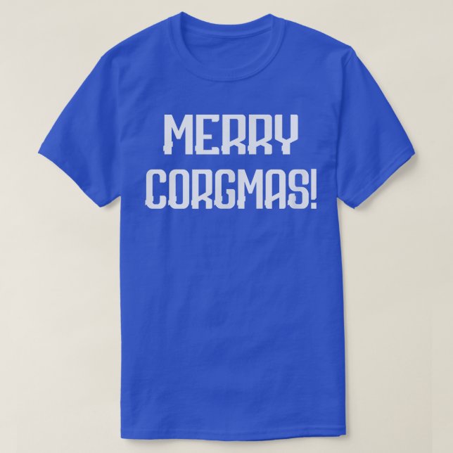 Camiseta Merry Corgmas  Corgi Dog Novelty Funny  (Frente do Design)