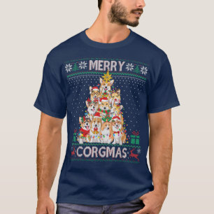 Camiseta Merry Corgmas Ugly Sweater Funny Corgi Christmas T