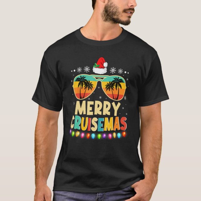 Camiseta Merry Cruisemas 2023 Funny Christmas Santa Reindee (Frente)