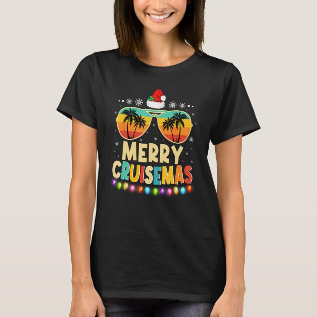 Camiseta Merry Cruisemas 2023 Funny Christmas Santa Reindee (Frente)