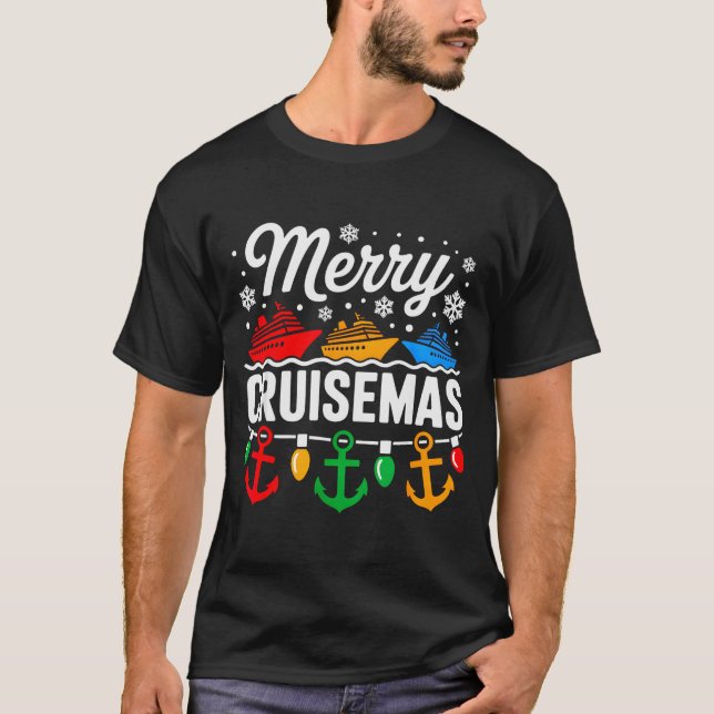 Camiseta Merry Cruisemas Christmas Family Cruisin Funny Cru (Frente)