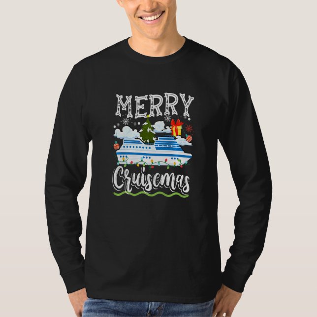 Camiseta Merry Cruisemas Cruise Ship Christmas Party  1 (Frente)