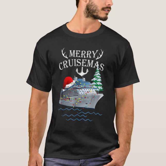 Camiseta Merry Cruisemas  Cruise Ship Matching Family Chris (Frente)