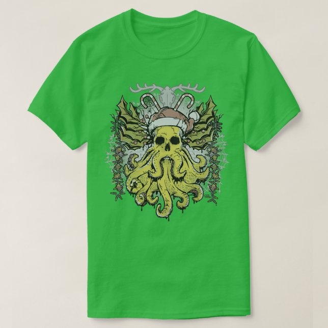 Camiseta Merry Cthulhumas  (Frente do Design)