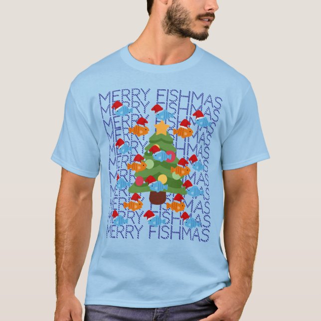 Camiseta Merry Fishmas T-shirt (Frente)