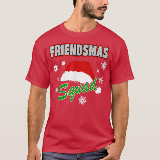 Camiseta Merry Friendsmas Squad Friends Xmas Party Santa H