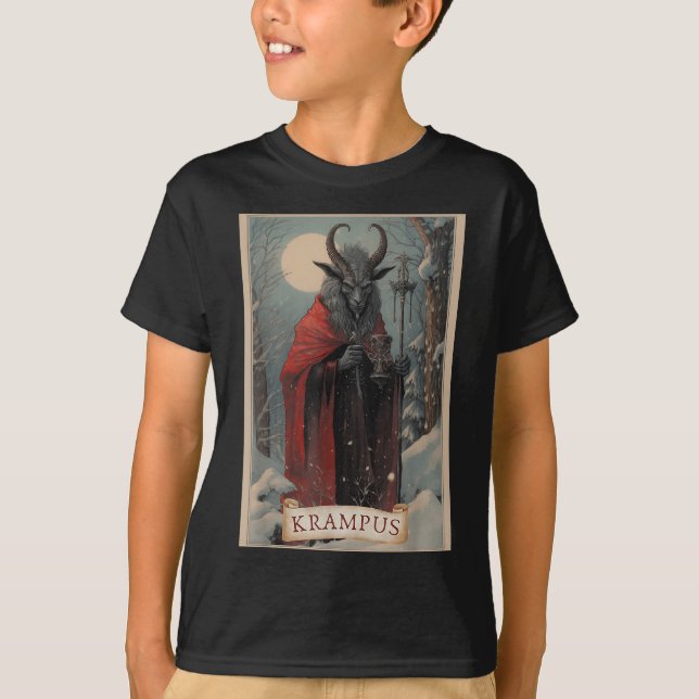Camiseta Merry Krampus Christmas Xmas Horror Ugly Sweater E (Frente)