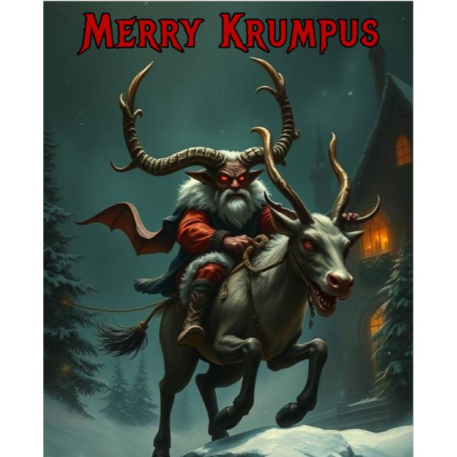 Camiseta Merry Krampus Demon (Criador carregado)