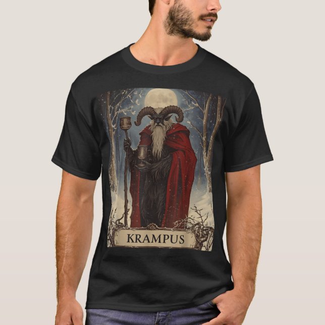 Camiseta Merry Krampus Pajama Funny Christmas Horror Ugly S (Frente)