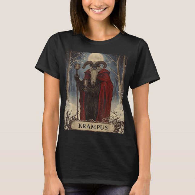 Camiseta Merry Krampus Pajama Funny Christmas Horror Ugly S (Frente)