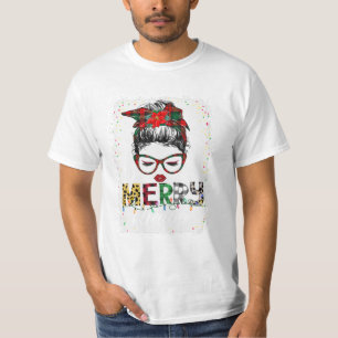 Camiseta Merry Mama Messy Bun
