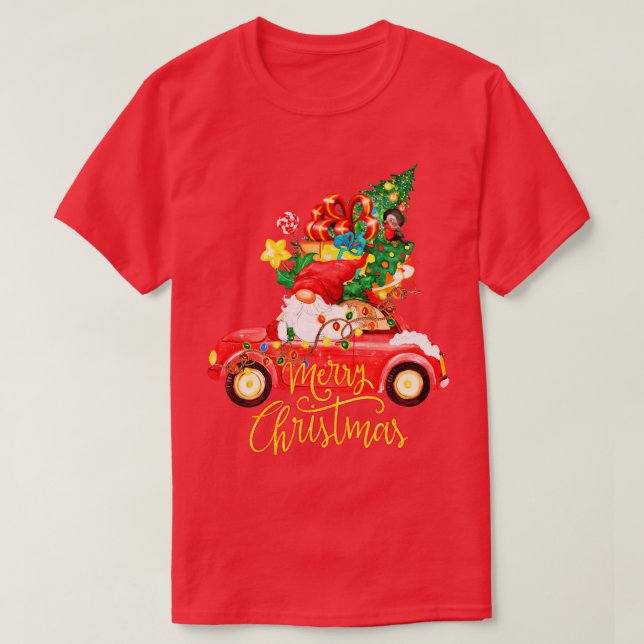 Camiseta Merry Natal Gnomo Red (Frente do Design)