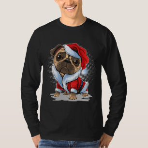 Camiseta Merry natal pug dog fantasume Clássico T-Shirt 98