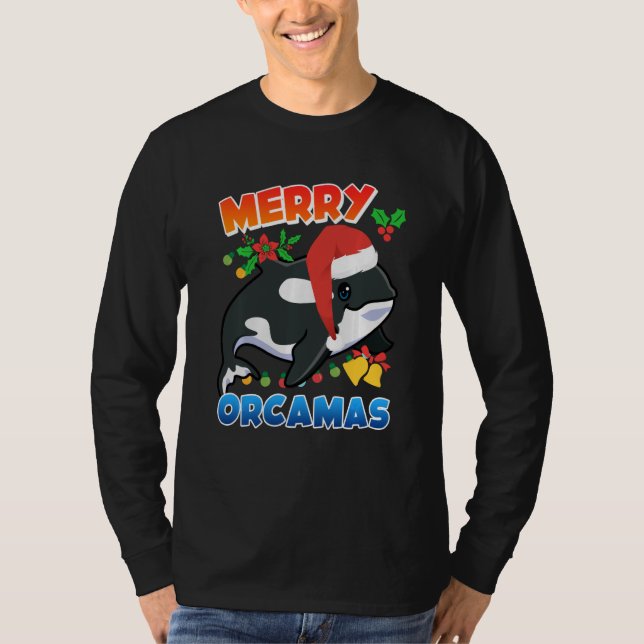 Camiseta Merry Orcamas Orca Whale Sweatshirt (Frente)
