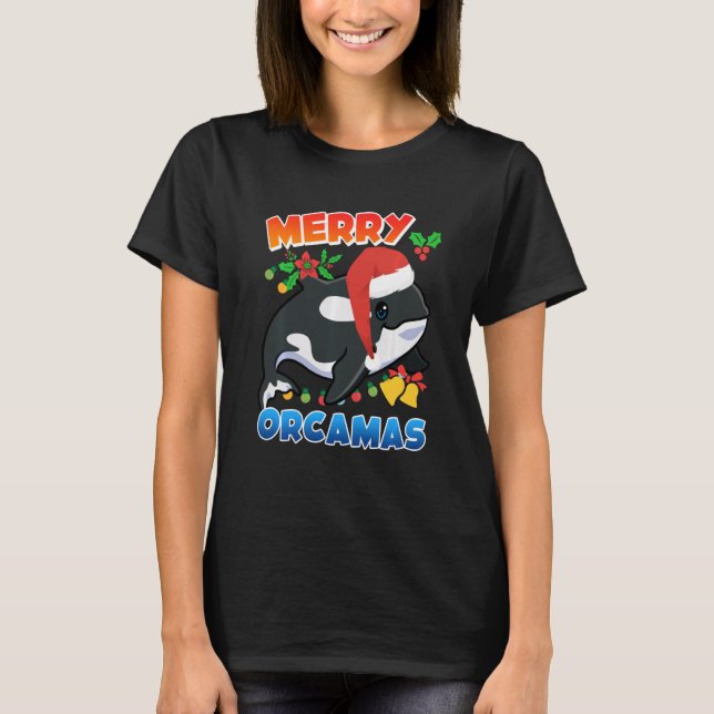 Camiseta Merry Orcamas Orca Whale Sweatshirt (Frente)