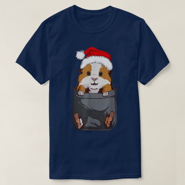Camiseta Merry Pigmas Funny Guinea Pig Christmas  (Frente do Design)