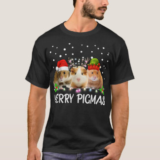 Camiseta Merry Pigmas Funny Guinea Pig Christmas Santa 