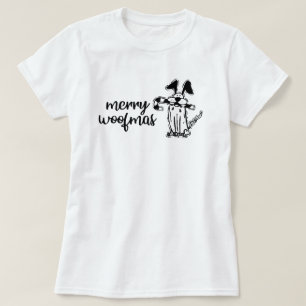 Camiseta Merry Woofmas Dog Christmas T-Shirt