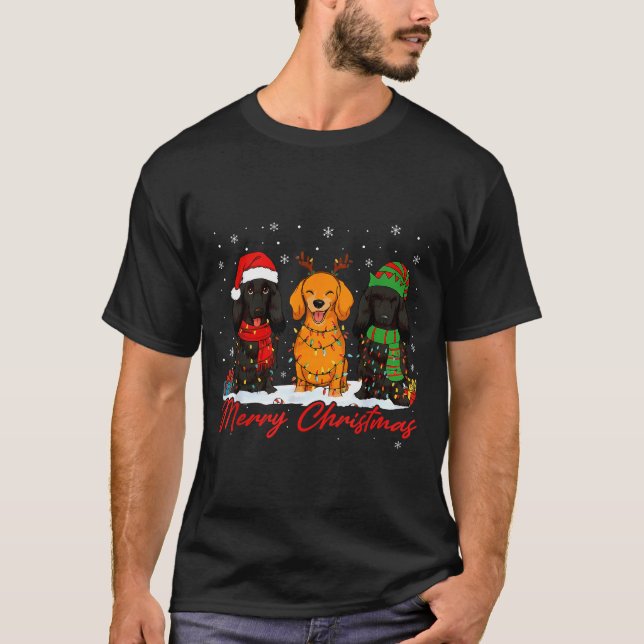 Camiseta Merry Woofmas Santa Reindeer Elf Dachshund Christm (Frente)