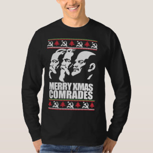 Camiseta MERRY XMAS COMRADE Ufly Christmas Sweater Marx Eng