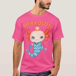 Camiseta Merxolotl Axolotl Peixe Mexicano Fofado