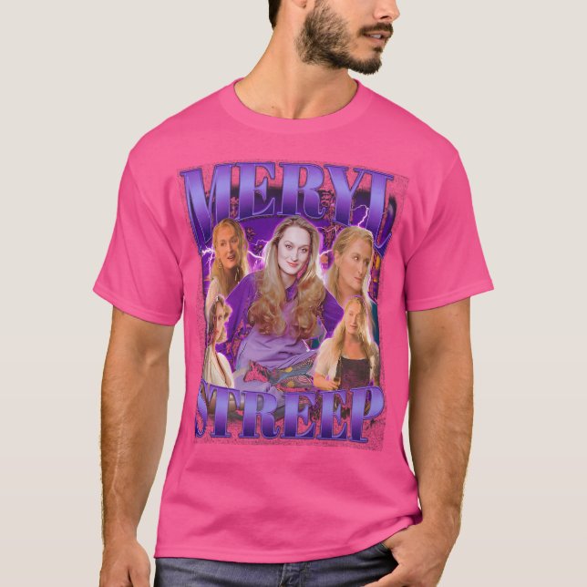 Camiseta Meryl Streep Retro Bootleg (Frente)