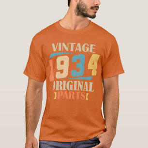 Camiseta Mês 1934 1934 Presente de Aniversário 90 anos de i