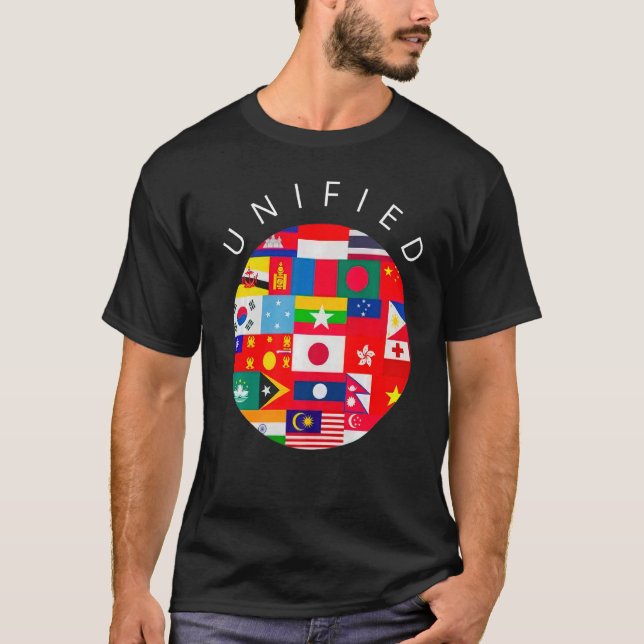 Camiseta Mês Asiático de Apoio Unificado da Aapi Comunidade (Frente)