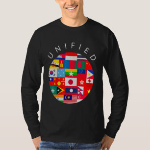 Camiseta Mês Asiático de Apoio Unificado da Aapi Comunidade