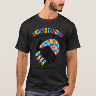 Camiseta Mês Autista Compreensão E Aceitação Auti