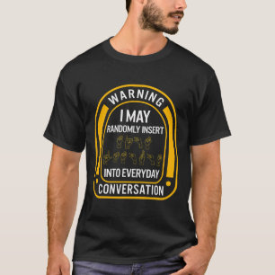 Camiseta Mês da Consciência Asl Inserir Aleatoriamente Comm