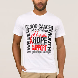 Camiseta Mês da consciência do cancer de sangue